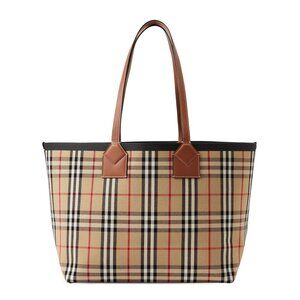 Burberry Medium London Check-Pattern Tote Bag